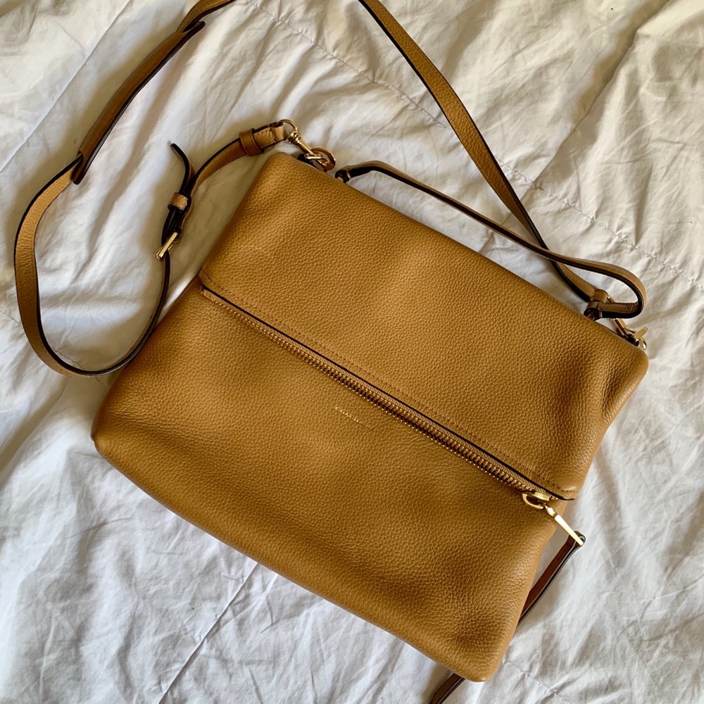 Coach leather bag with flap